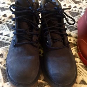 Nwot Timberland Navy Boots 9